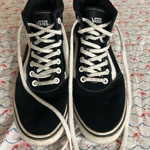 Vans Black and White Skate Shoes